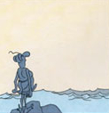 PDG à la plage (d'après Ferri)