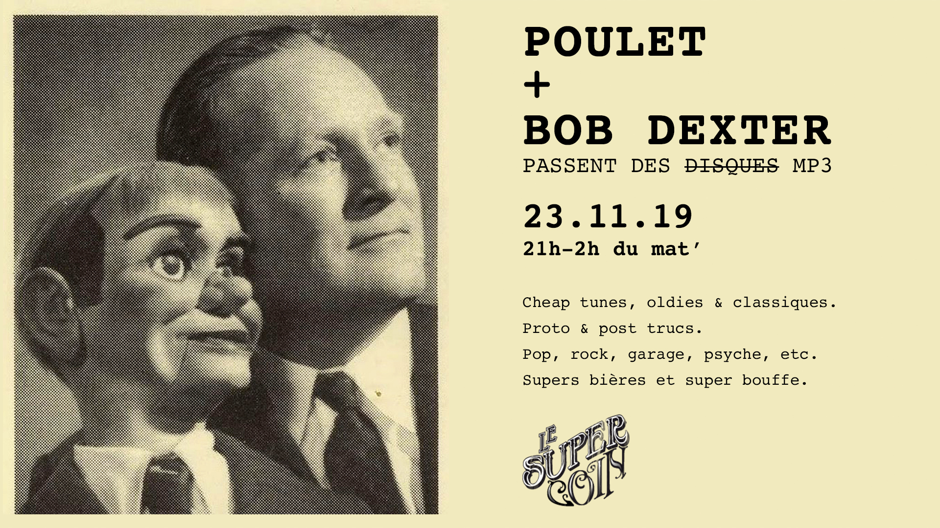 Lire la suite à propos de l’article Poulet & Bob Dexter Session